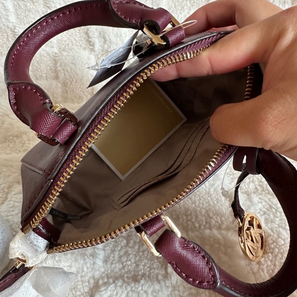 NWT! MK Michael Kors Ciara XS Mini Crossbody In Merlot Women's Bag Giftables - Picture 8 of 9